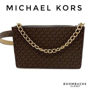 New Michael Kors Pull Chain Belt / Bag Fanny Pack